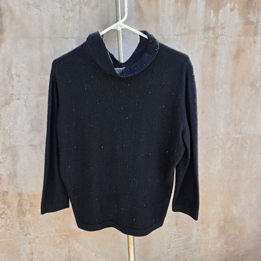 Luisa Spagnoli Beaded Cashmere Sweater